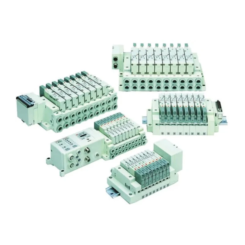 SMC SS5V Series 6 Station G Thread Push-in Aluminium Alloy Manifold 