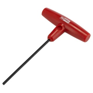 RS PRO T Handle Metric Hex Key, Hex Size 3 mm, Long Arm, Chrome Vanadium Steel with Chemical Black Plated Finish 151-1510
