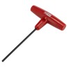 RS PRO T Handle Metric Hex Key, Hex Size 3 mm, Long Arm, Chrome Vanadium Steel with Chemical Black Plated Finish 151-1510