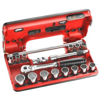 Facom 18-Piece 3/8 in 12 Point Socket Set JL.DBOX501