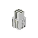 HARTING Heavy Duty Power Connector Insert 10A 250V Han D Series Female 8 Contacts 09210072732