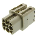 HARTING Heavy Duty Power Connector Insert 10A 250V Han D Series Female 8 Contacts 09210072732