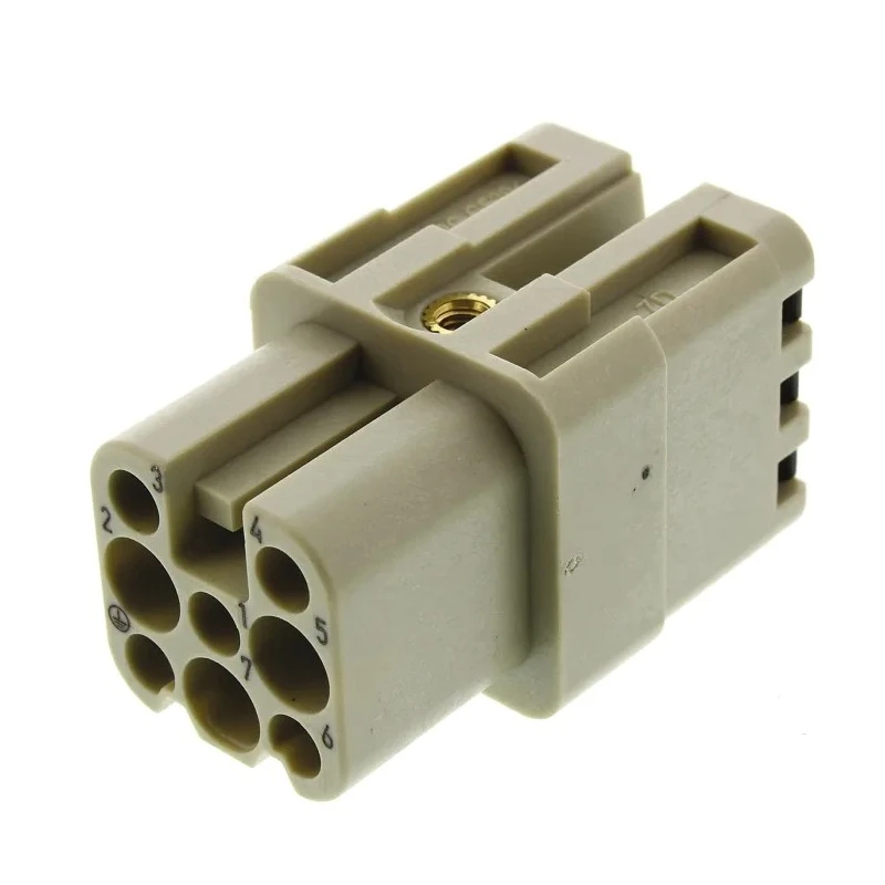 HARTING Heavy Duty Power Connector Insert 10A 250V Han D Series Female 8 Contacts 09210072732