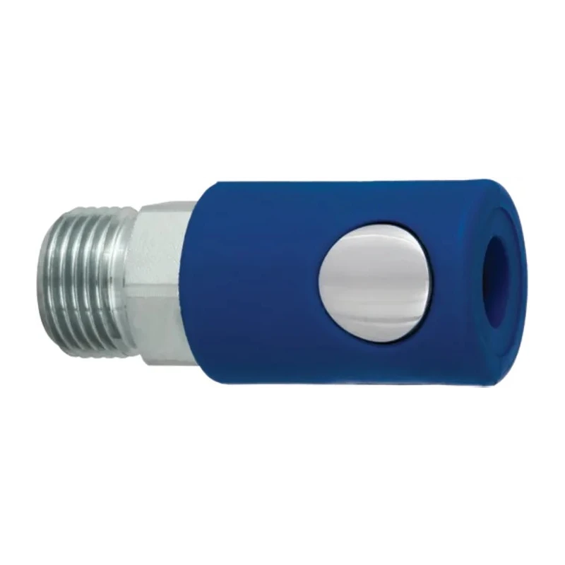 RS PRO Zinc Plated Steel Pneumatic Quick Connect Coupling 1/4 in Male G 235-1084