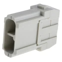 HARTING Heavy Duty Power Connector Module HAN Modular Series, Male, 2 Contacts, 40A, 1kV, Polycarbonate 09140023002