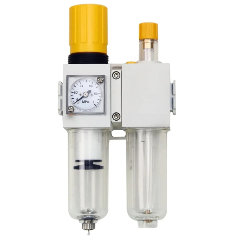 RS PRO 1/4 in G Filter Regulator Lubricator, Manual Drain, 40 μm Filtration Size, 1.5 to 9 Bar Pressure Range 235-1092