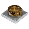 RS PRO Integral Square Pressure Gauge Polycarbonate Case 0 to 10 bar 60°C 235-1096