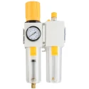 RS PRO 1/2 in G Filter Regulator Lubricator, Automatic Drain, 40 μm Filtration Size 235-1095
