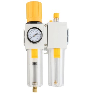 RS PRO 1/2 in G Filter Regulator Lubricator, Automatic Drain, 40 μm Filtration Size 235-1095