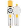 RS PRO 1/2 in G Filter Regulator Lubricator, Automatic Drain, 40 μm Filtration Size 235-1095