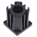 RS PRO Square Nylon Tube Insert Nylon Body with Brass Nickel Plated Bush, Heavy Duty 1000 kg Static Load Capacity 235-1029