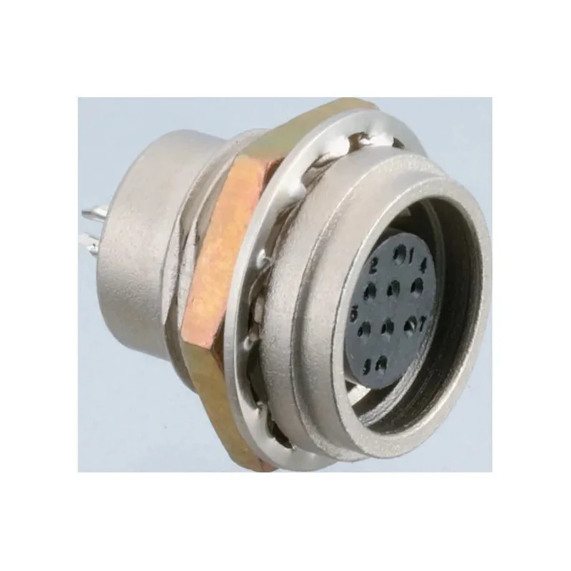 Hirose Industrial Circular Connector 8 Contacts Panel Mount Micro Socket Female HR25A-7R-8S