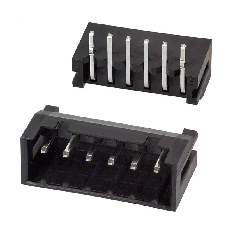 Hirose DF3 Series Right Angle Through Hole PCB Header, 6 Contacts, 2 mm Pitch, 1 Row, Shrouded DF3A-6P-2DS