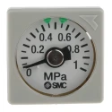 SMC 27 mm G Thread RC Thread NPT Pneumatic Hydraulic Pressure Gauge 1 MPa GC3-10AS