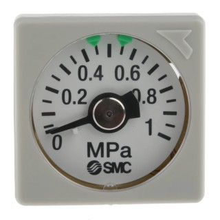 SMC 27 mm G Thread RC Thread NPT Pneumatic Hydraulic Pressure Gauge 1 MPa GC3-10AS