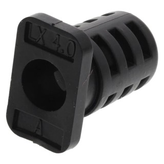 Hirose Black Ultra Low-Profile Connector Bushing, Maximum Bundle Diameter 5 mm LX40-12BS(4.0)