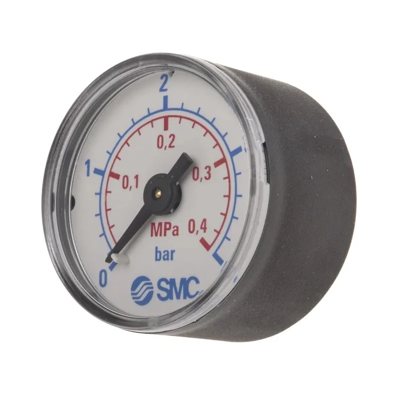 SMC 40 mm G 1/8 NPT Plastic Case Pressure Gauge with 0.4 MPa Max Pressure K8-4-40
