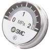 SMC 26 mm Pressure Gauge, 2 MPa, Dial Size 26mm, Accuracy ±5 %, Back Entry Connection, Maximum Operating G27-20-R1