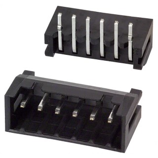 Hirose DF3 Series Right Angle Through Hole PCB Header, 6 Contacts, 2 mm Pitch, 1 Row, Shrouded DF3A-6P-2DS