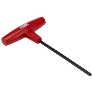 RS PRO T Handle Metric Hex Key Wrench 4 mm, Long Arm, Chrome Vanadium Steel, Chemical Black Plated 151-1509