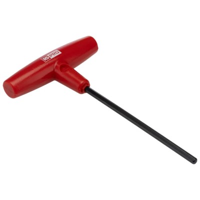 RS PRO T Handle Metric Hex Key Wrench 4 mm, Long Arm, Chrome Vanadium Steel, Chemical Black Plated 151-1509