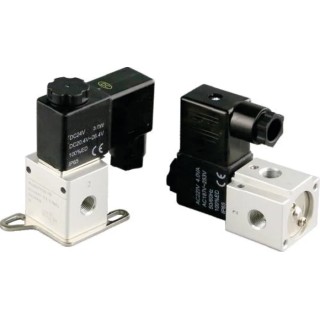 RS PRO Pneumatic Solenoid Valve 3/2 Solenoid G 1/8 Inch 24V DC Aluminium Alloy Body 235-1140