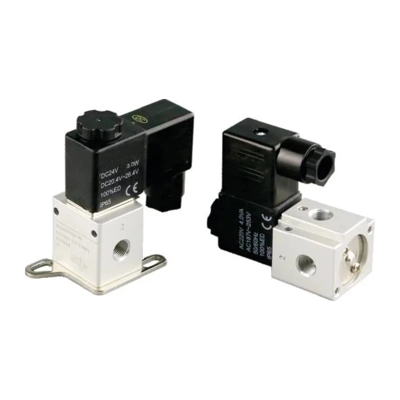 RS PRO Pneumatic Solenoid Valve 3/2 Solenoid G 1/8 Inch 24V DC Aluminium Alloy Body 235-1140