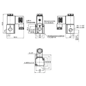 RS PRO Pneumatic Solenoid Valve 3/2 Solenoid G 1/8 Inch 24V DC Aluminium Alloy Body 235-1140
