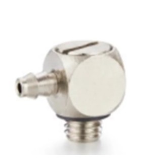 RS PRO Nickel Plated Brass Pneumatic Elbow Threaded-to-Tube Adapter Male M5 17 bar 80°C 235-1159