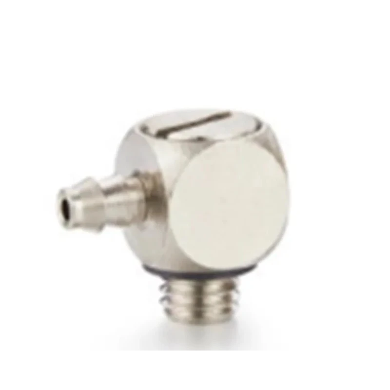 RS PRO Nickel Plated Brass Pneumatic Elbow Threaded-to-Tube Adapter Male M5 17 bar 80°C 235-1159
