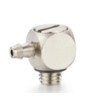 RS PRO Nickel Plated Brass Pneumatic Elbow Threaded-to-Tube Adapter Male M5 17 bar 80°C 235-1159