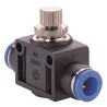 RS PRO Straight Union Speed Controller Polybutylene Terephthalate Body 8 mm 10 bar Maximum Pressure 235-1196
