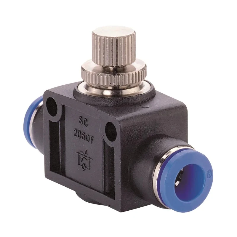 RS PRO Pneumatic Straight Union Speed Controller Tube-to-Tube Connection 4 mm 10 bar NSF Series 235-1194