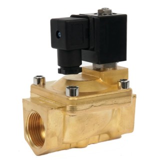 RS PRO Pneumatic Solenoid Valve NO Solenoid/Spring 220V, Brass Body, Nitrile Rubber Seal, 16 bar MAX 235-1267