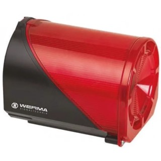 Werma 444 Series Clear Sounder-Beacon Combination Multi-Tone 230V AC/DC IP65 114dB 32 Tones 444.100.75