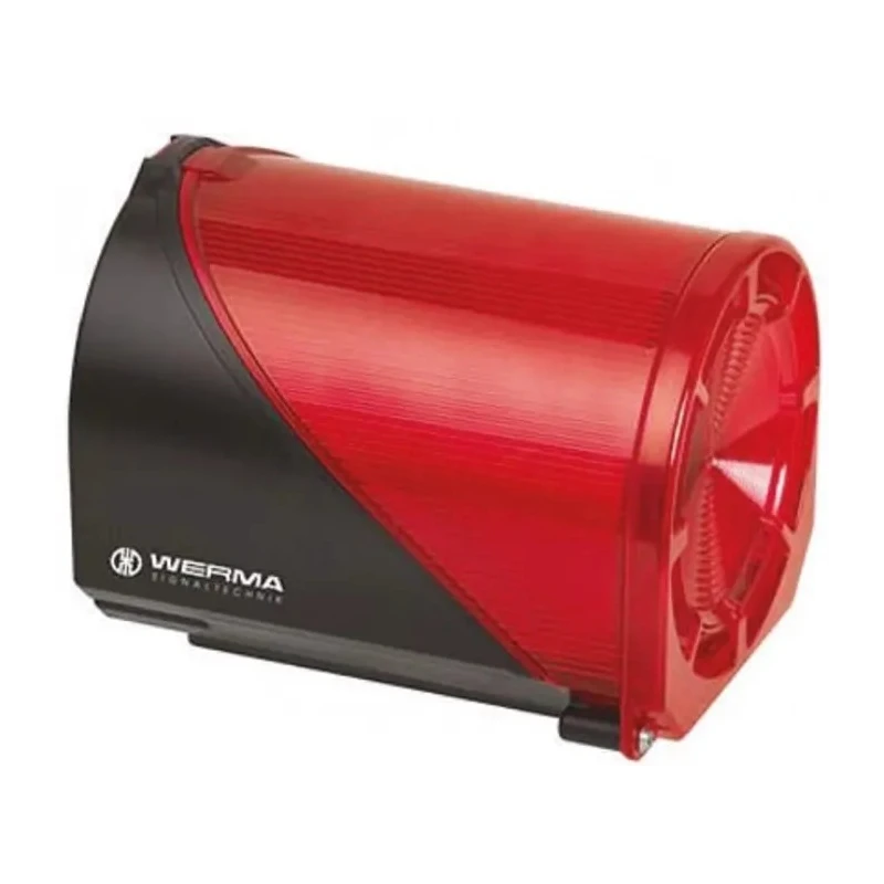 Werma 444 Series Clear Sounder-Beacon Combination Multi-Tone 230V AC/DC IP65 114dB 32 Tones 444.100.75