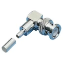 Amphenol RF BNC Series Coaxial Connector Cable Male, 75 Ω, Right Angle Body Crimp B1112A1-ND3G-3-75