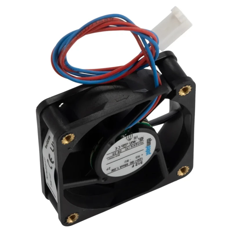ebm-papst 500 F Series Axial Fan 12V DC 1W 83mA Max Air Flow 20m³/h IP20 50mm x 50mm x 15mm 