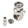 Amphenol RF BNC Series Coaxial Connector Cable Male BNC, 50 Ω, Right Angle Body, Crimp Termination B1112E1-ND3G-5-50