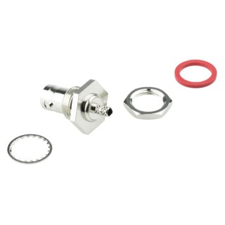 Amphenol RF BNC Series Coaxial Connector Panel Mount Female BNC, 50 Ω, Straight Body Crimp B6421E1-ND3G-5-50