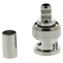 Amphenol RF BNC Series Coaxial Connector Cable Male BNC, 75 Ω, Straight Body Crimp B1121A1-ND3G-3-75