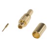 Amphenol RF MMCX Series Coaxial Connector Cable Male MCX, 50 Ω, Straight Body Crimp MMCX1121A1-3GT30G-5-50