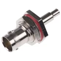 Amphenol RF BNC Series Coaxial Connector Panel Mount Female, 75 Ω Impedance, Straight Body Crimp B6421E1-ND3G-6-75
