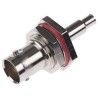 Amphenol RF BNC Series Coaxial Connector Panel Mount Female, 75 Ω Impedance, Straight Body Crimp B6421E1-ND3G-6-75
