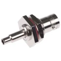 Amphenol RF BNC Series Coaxial Connector Panel Mount Female, 75 Ω Impedance, Straight Body Crimp B6421E1-ND3G-6-75