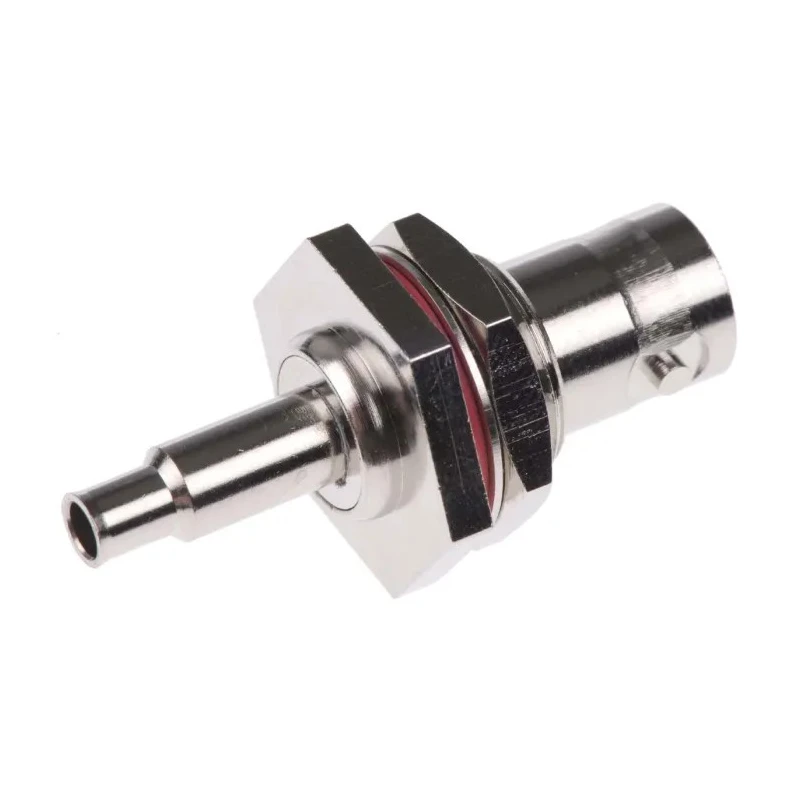 Amphenol RF BNC Series Coaxial Connector Panel Mount Female, 75 Ω Impedance, Straight Body Crimp B6421E1-ND3G-6-75