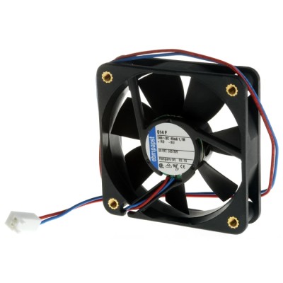 ebm-papst 600 F Series Compact DC Axial Fan 24V dc 1.1 W 45 mA IP20 60 mm Square Frame 