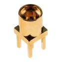Amphenol RF MMCX Series Coaxial Connector Through Hole Female MCX, 50 Ω, Straight Body Solder MMCX6251N1-3GT30G-50