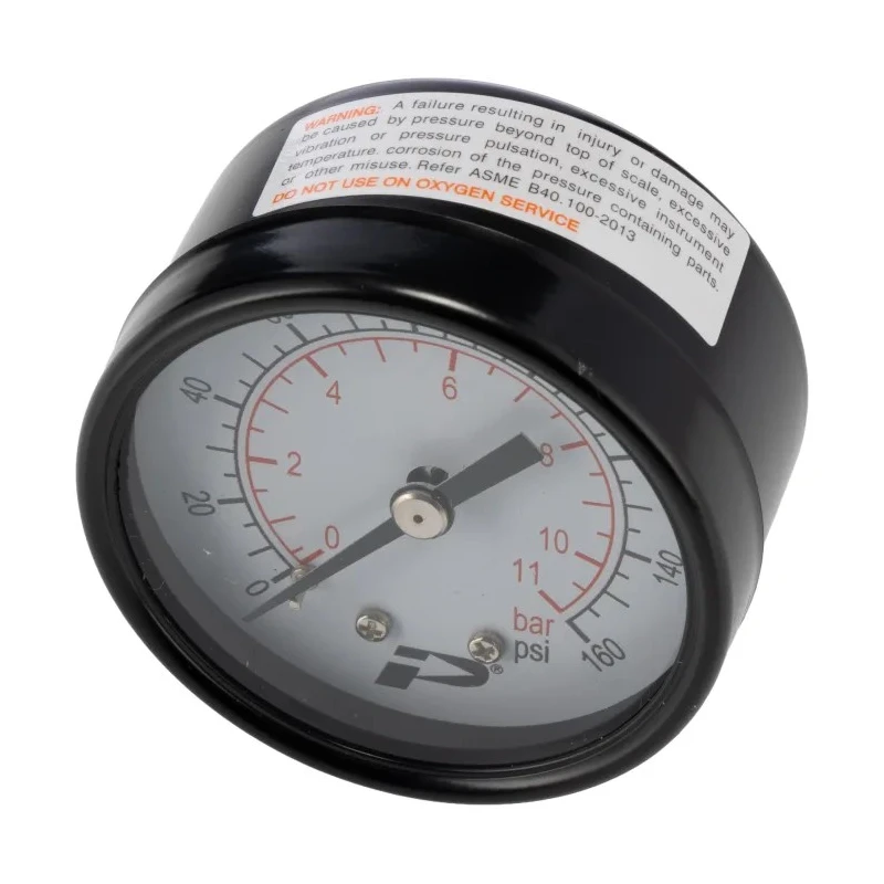 RS PRO 50 mm Steel Case Back Entry Pressure Gauge BSP 1/8 in Connection 160psi 235-1295