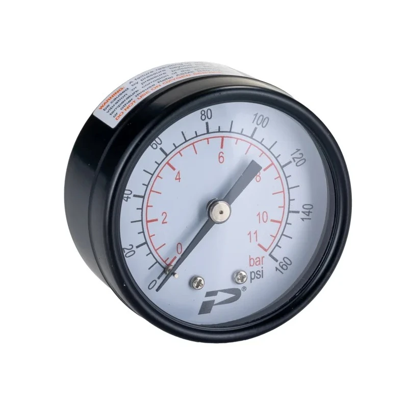 RS PRO 50 mm Steel Case Back Entry BSP 1/4 in Pressure Gauge 160 psi 235-1296